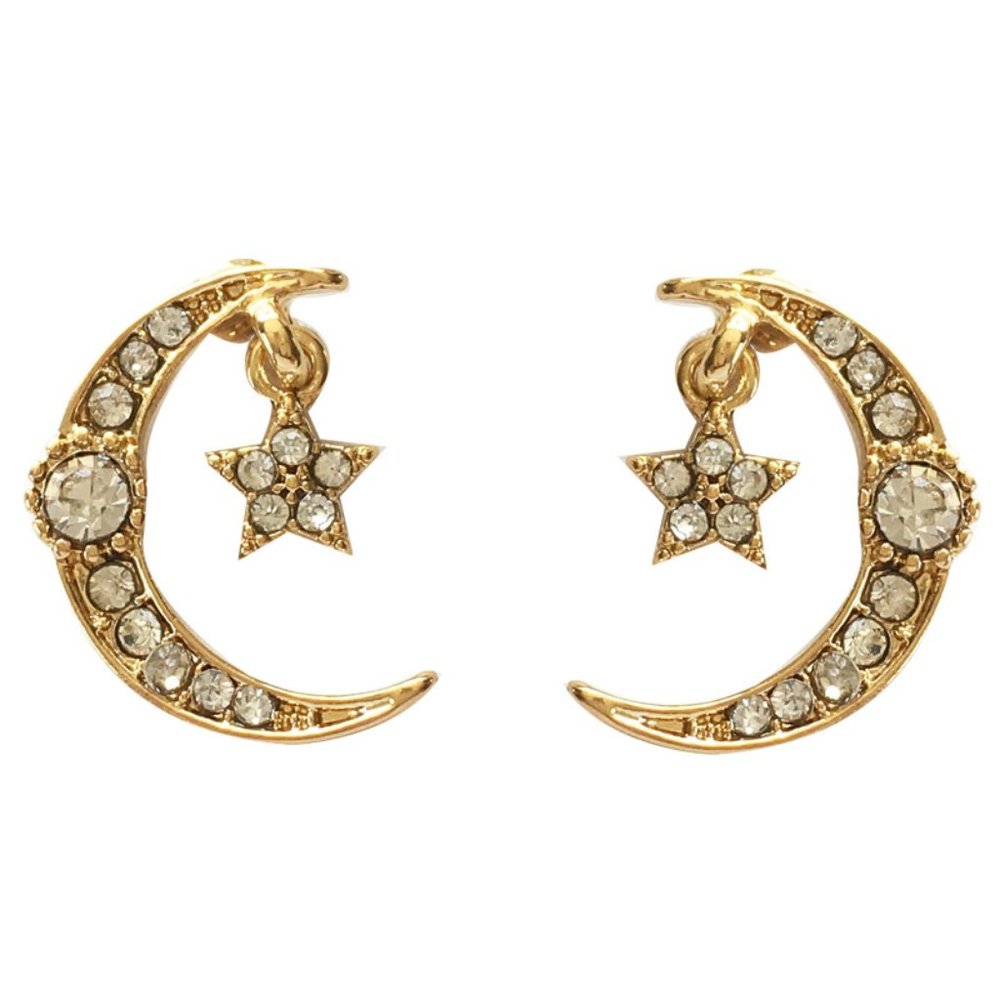 💙S925 Sterling Silver Crystal Moon Star - Picture 2 of 9